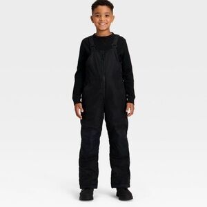 Toddler Black Snow Bib Overalls